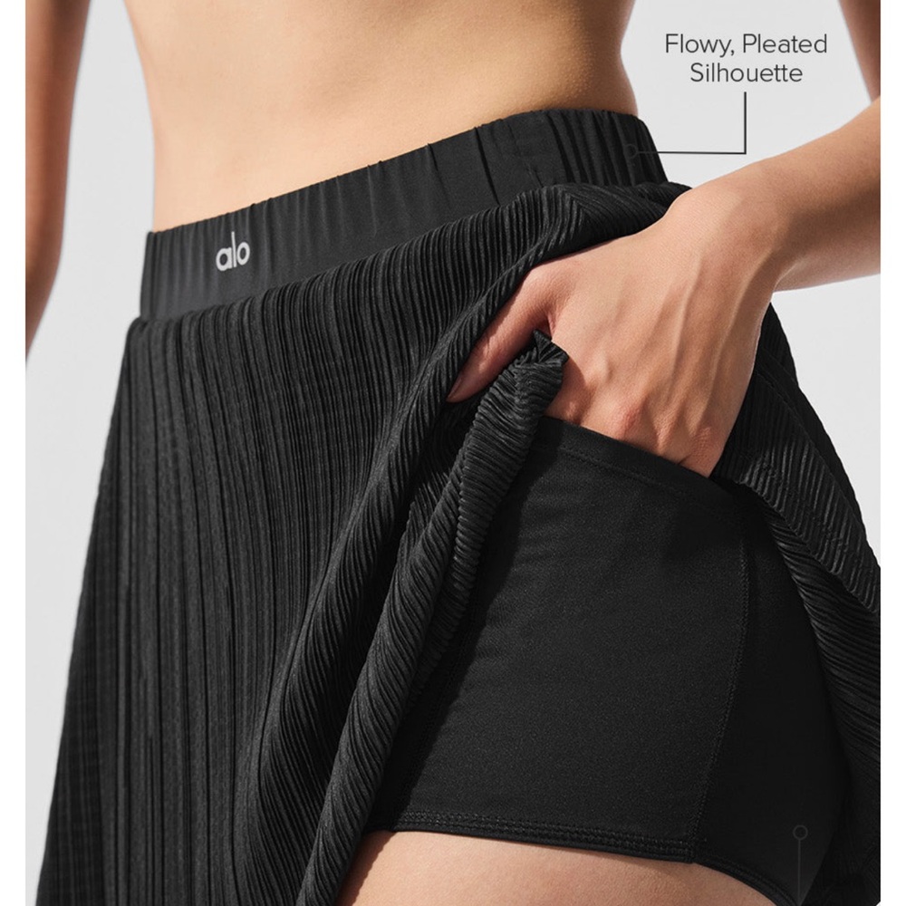 ALO Yoga Black Mini Skirt